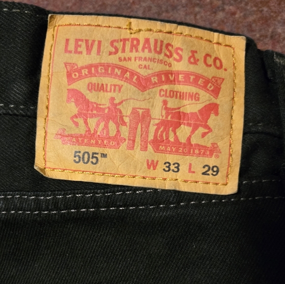 Levi's 33x29 Black Jeans Men's - Picture 2 of 6